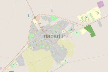 نقشه gis شهر سمنان