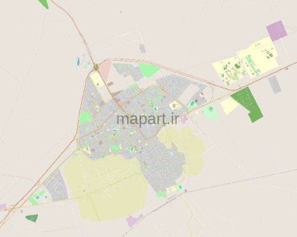 نقشه gis شهر سمنان