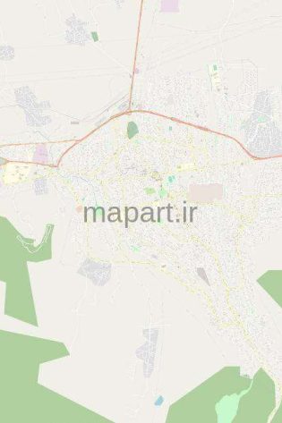 نقشه gis شهر گرگان