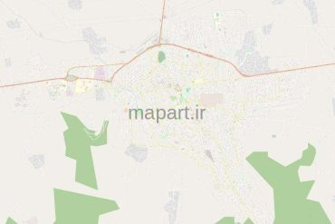 نقشه gis شهر گرگان
