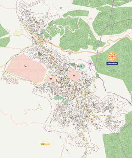 نقشه شهر سردشت