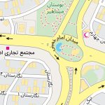 نقشه شهر پردیس جئورفرنس شده با کیفیت بالا