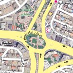 نقشه ماهواره ای شهر پردیس جئورفرنس شده با کیفیت بالا