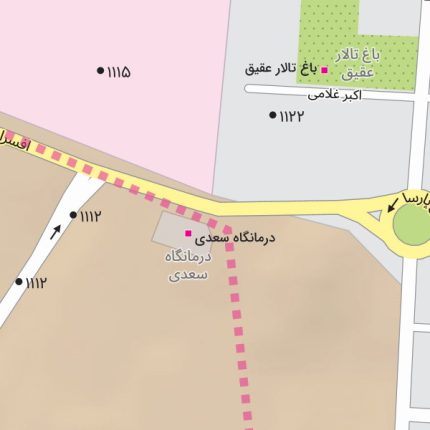 نقشه ارتفاعی شهر احمدآباد مستوفی جئورفرنس شده با کیفیت بالا
