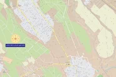 نقشه ارتفاعی شهر باغستان