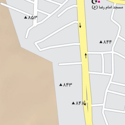 نقشه ارتفاعی شهر جوادآباد جئورفرنس شده با کیفیت بالا