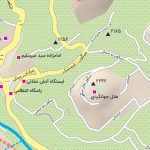 نقشه ارتفاعی شهر فشم جئورفرنس شده با کیفیت بالا