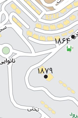 نقشه ارتفاعی شهر پردیس جئورفرنس شده با کیفیت بالا