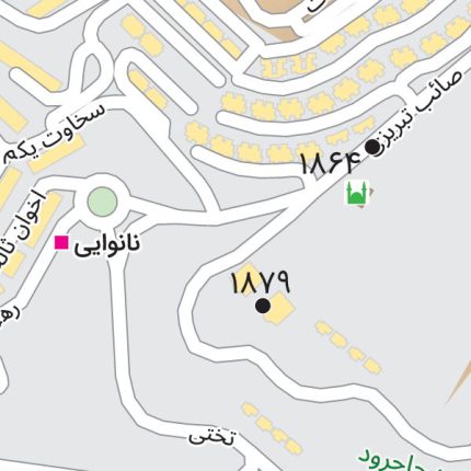 نقشه ارتفاعی شهر پردیس جئورفرنس شده با کیفیت بالا