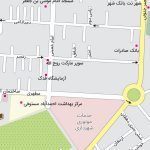 نقشه شهر احمدآباد مستوفی جئورفرنس شده
