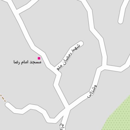 نقشه شهر ارجمند جئورفرنس شده با کیفیت بالا