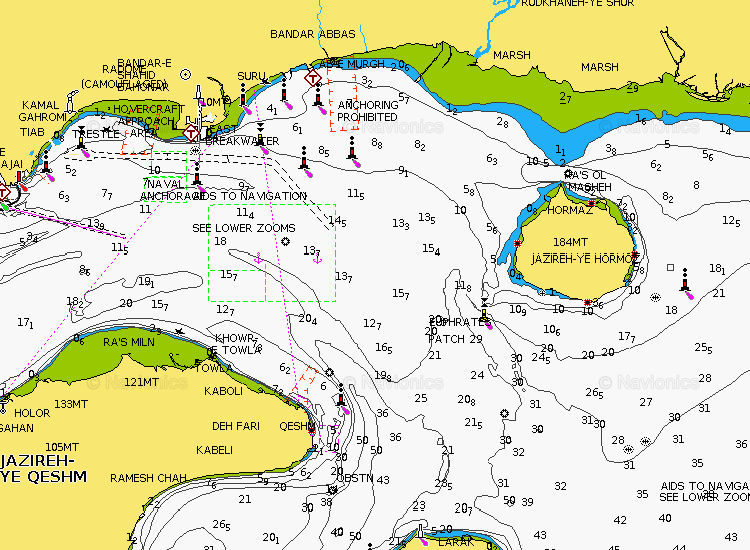 Persian Gulf Nautical Chart