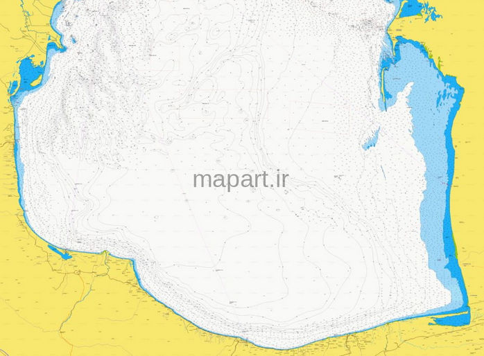 چارت ناوبری دریای خزر