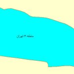 شیپ فایل محدوده شهرداری منطقه ۴ تهران