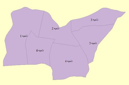شیپ فایل نواحی منطقه ۳ تهران