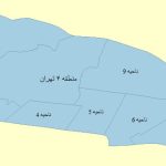 شیپ فایل نواحی منطقه ۴ تهران
