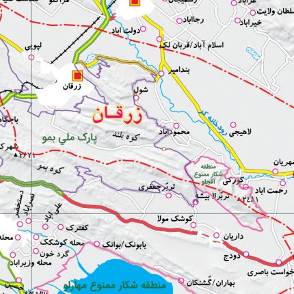 محدوده مناطق حفاظت شده و پارک ملی