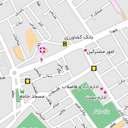 نقشه شاهدشهر تهران با کیفیت بالا