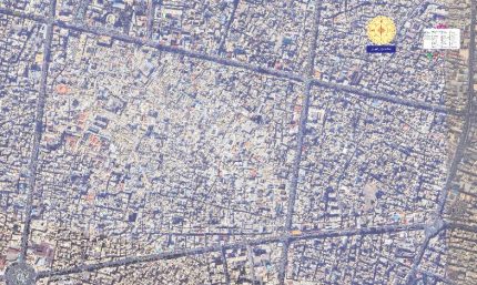 نقشه ماهواره ای بازار بزرگ تهران