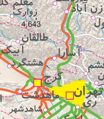 نقشه ایران با کیفیت بالا برای چاپ