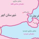 نقشه تقسیمات سیاسی استان زنجان در سال 1402
