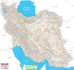 نقشه دیواری ایران