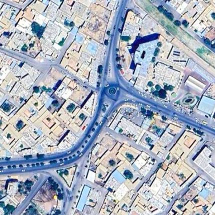 تصویر ماهواره ای شهر خنج در استان فارس