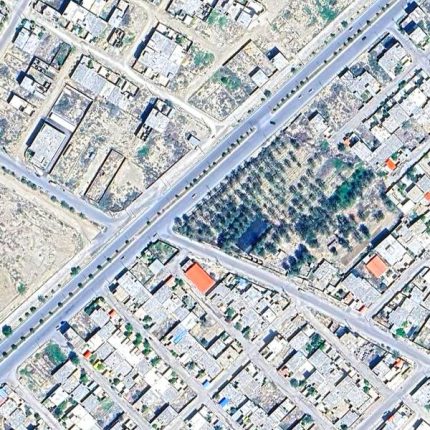 تصویر ماهواره ای شهر مهر در استان فارس