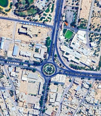 عکس ماهواره ای شهر گراش در استان فارس
