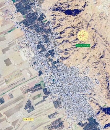 تصویر ماهواره ای شهر فراشبند