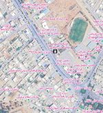معابر شهر فیروزآباد در تصویر ماهواره