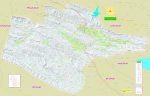نقشه شهرستان قیر و کارزین