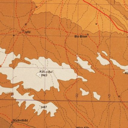 Abadeh Iran topo map 500000