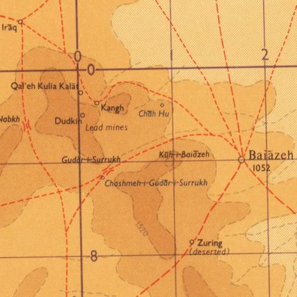 Ardakan Iran topo map 500000