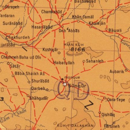 Hamadan topo map 500000