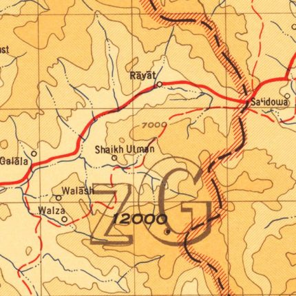 Mosul topo map 500000