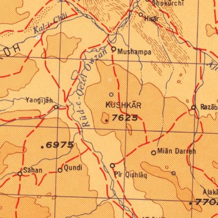 Zanjan topo map 500000