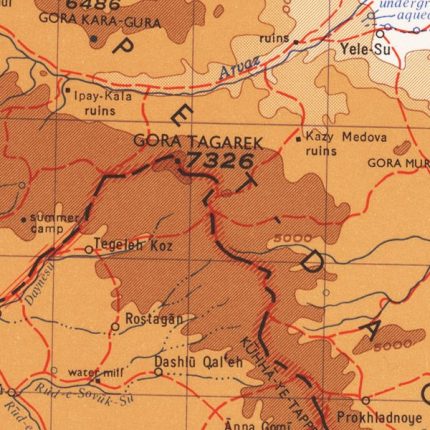 bakharden topo map 500000