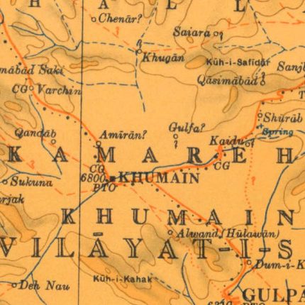 نقشه توپوگرافی تهران 1937 میلادی
