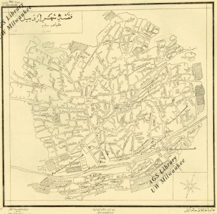 نقشه شهر اردبیل 1327 شمسی