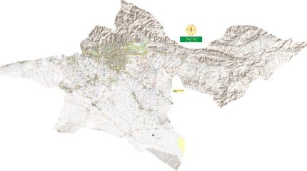 نقشه توپوگرافی استان تهران