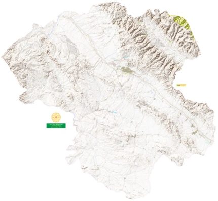 نقشه توپوگرافی استان زنجان